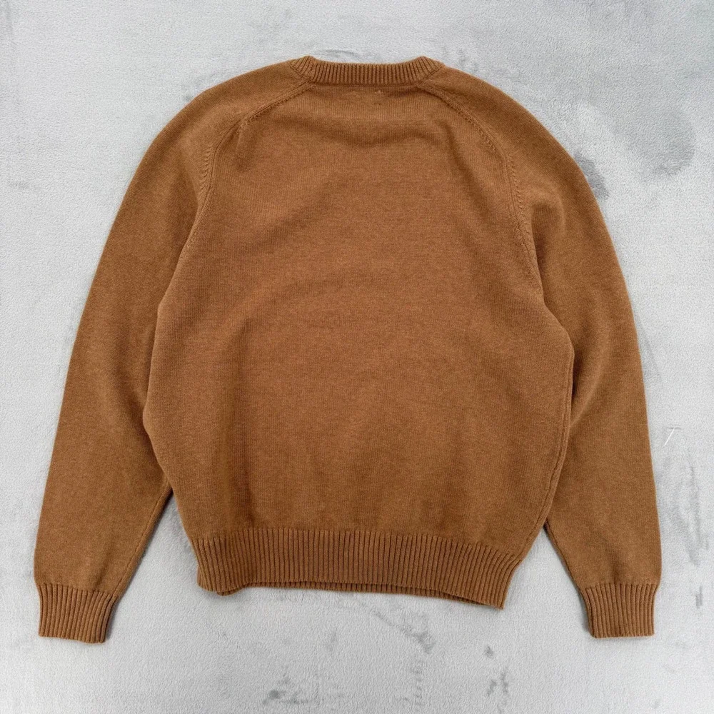J. Crew Heritage‎ Cotton Crewneck Sweater Heather Camel Men's Size XL